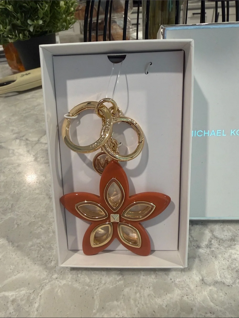 Michael Kors Flora Grommet keychain